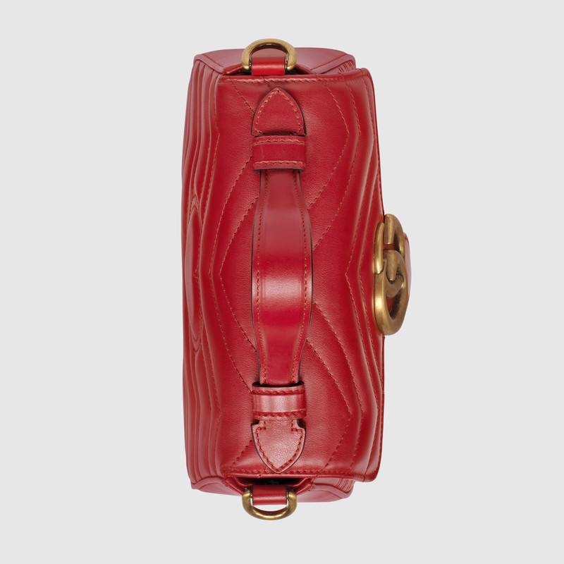 Gucci GG Marmont Mini Top Handle Bag Shoulder Bag 547260 Red